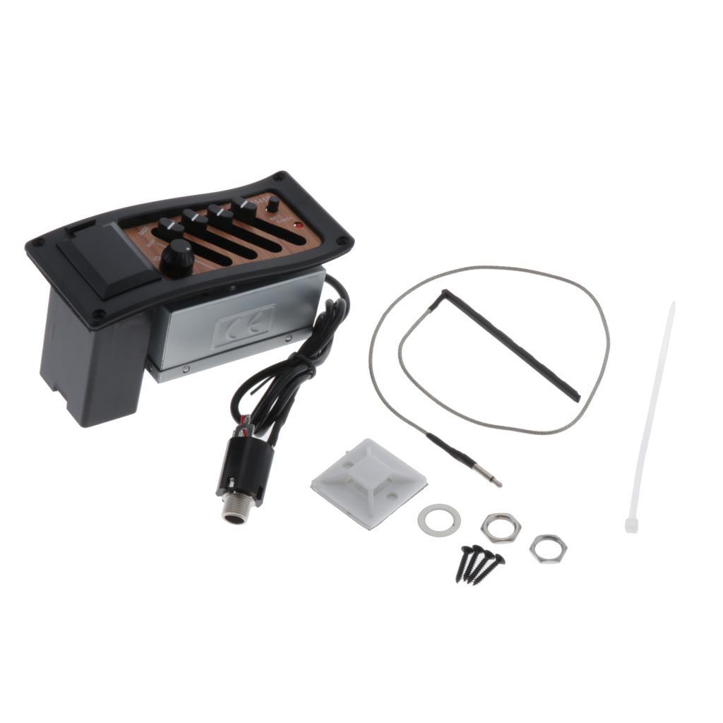 Acoustic Guitar Pickup EQ Equalizer Pre-Amp Piezo Pickup  7545R