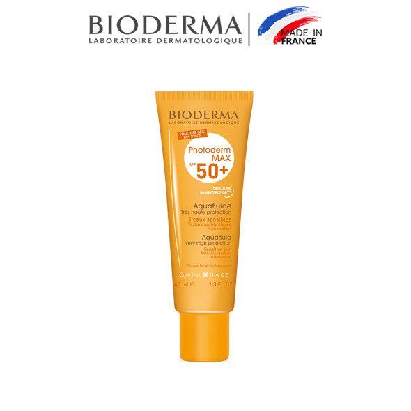 Kem chống nắng giảm bóng nhờn cho mọi loại da Photoderm MAX Aquafluide SPF 50+ - 40ml (Không màu)