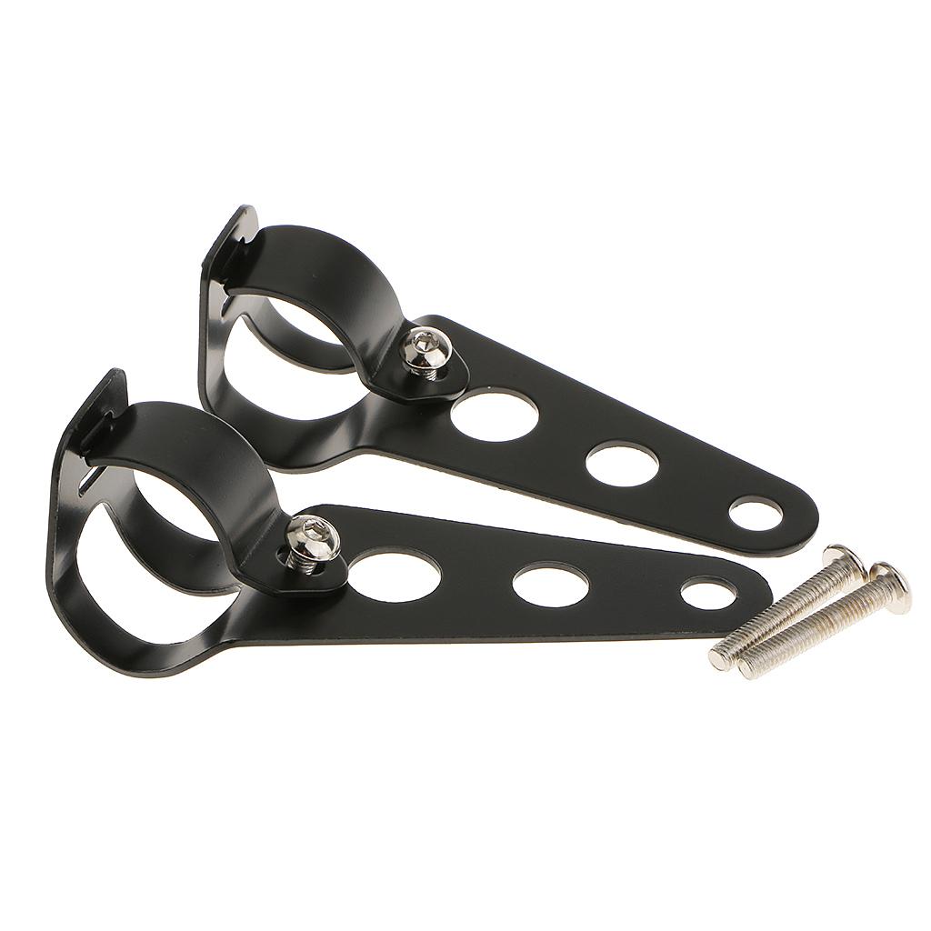 Motorcycle Motorbike Head Light Holder Headlight Mounting Brackets Fork