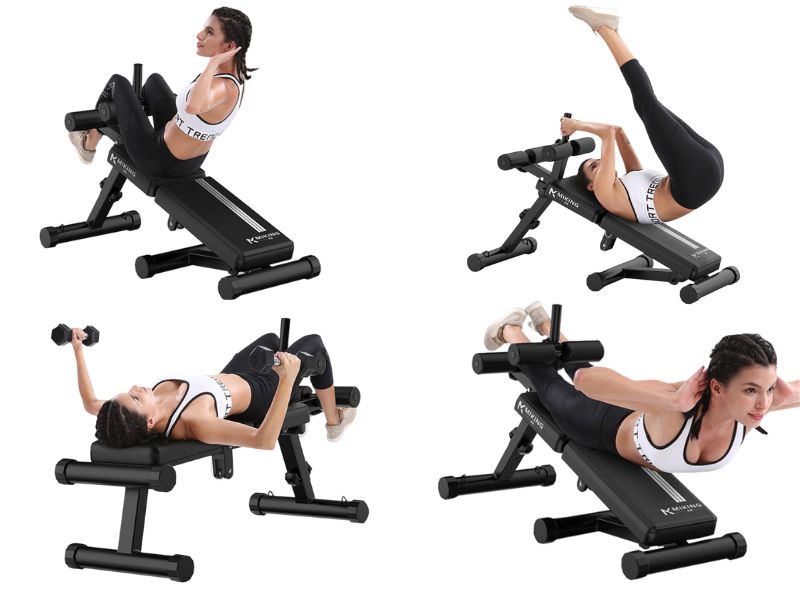 Ghế tập bụng đa năng MK028, điều chỉnh độ dốc linh hoạt,dễ dàng gập gọn, phù hợp các bài tập bụng tại nhà hiệu quả.