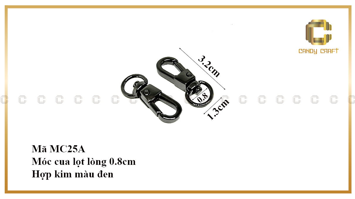 Móc càng cua màu đen