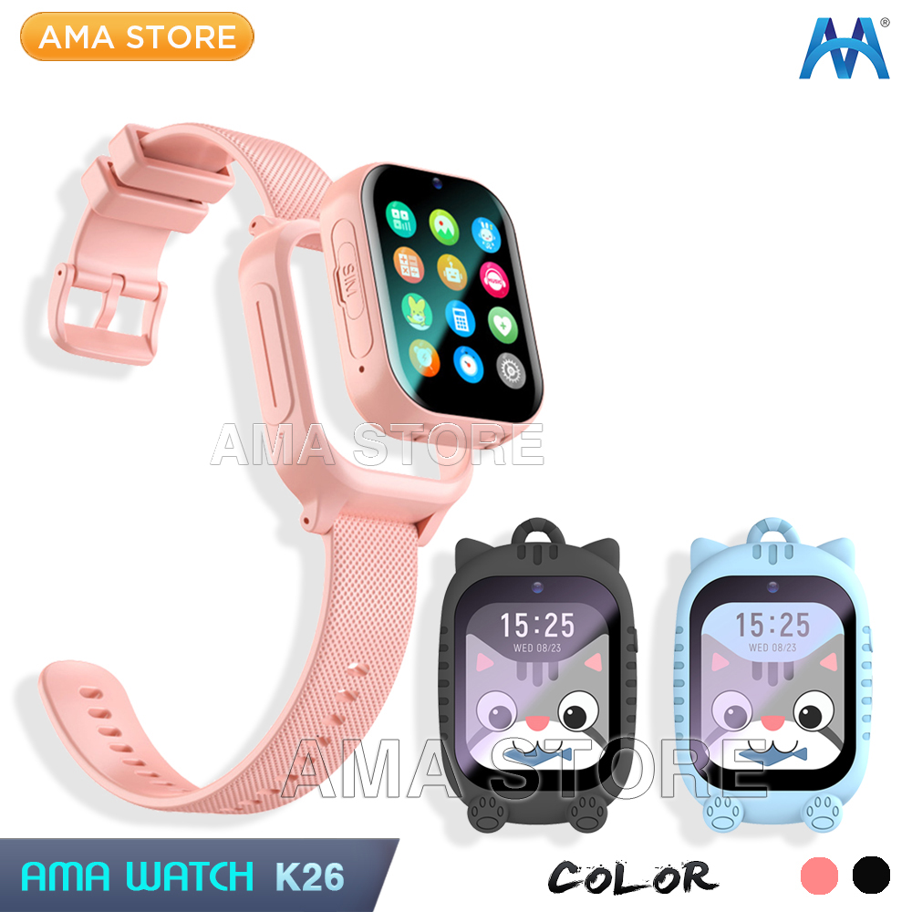 Đồng hồ Thông Minh Định vị Trẻ em SmartWatch AMA K26 Lắp sim Gọi Video có thể Tháo rời Tiện lợi Hàng nhập khẩu