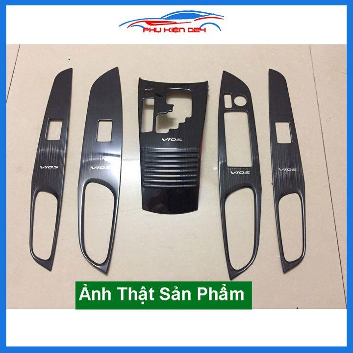 Ốp nội thất Vios 2019-2020-2021-2022 vân Titan bảo vệ chống trầy xước và làm đẹp xe