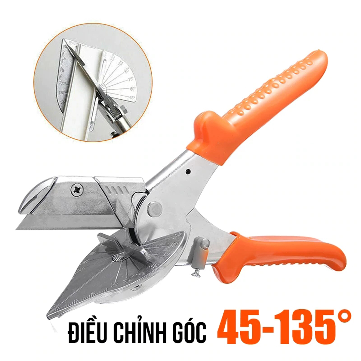 Kéo Cắt Góc/ Kìm/ Kềm Cắt Góc Đa Năng Dễ Dàng Điều Chỉnh Góc 45-135 Độ Với Lưỡi Cắt Sắc Bền Không Gỉ Kavisota