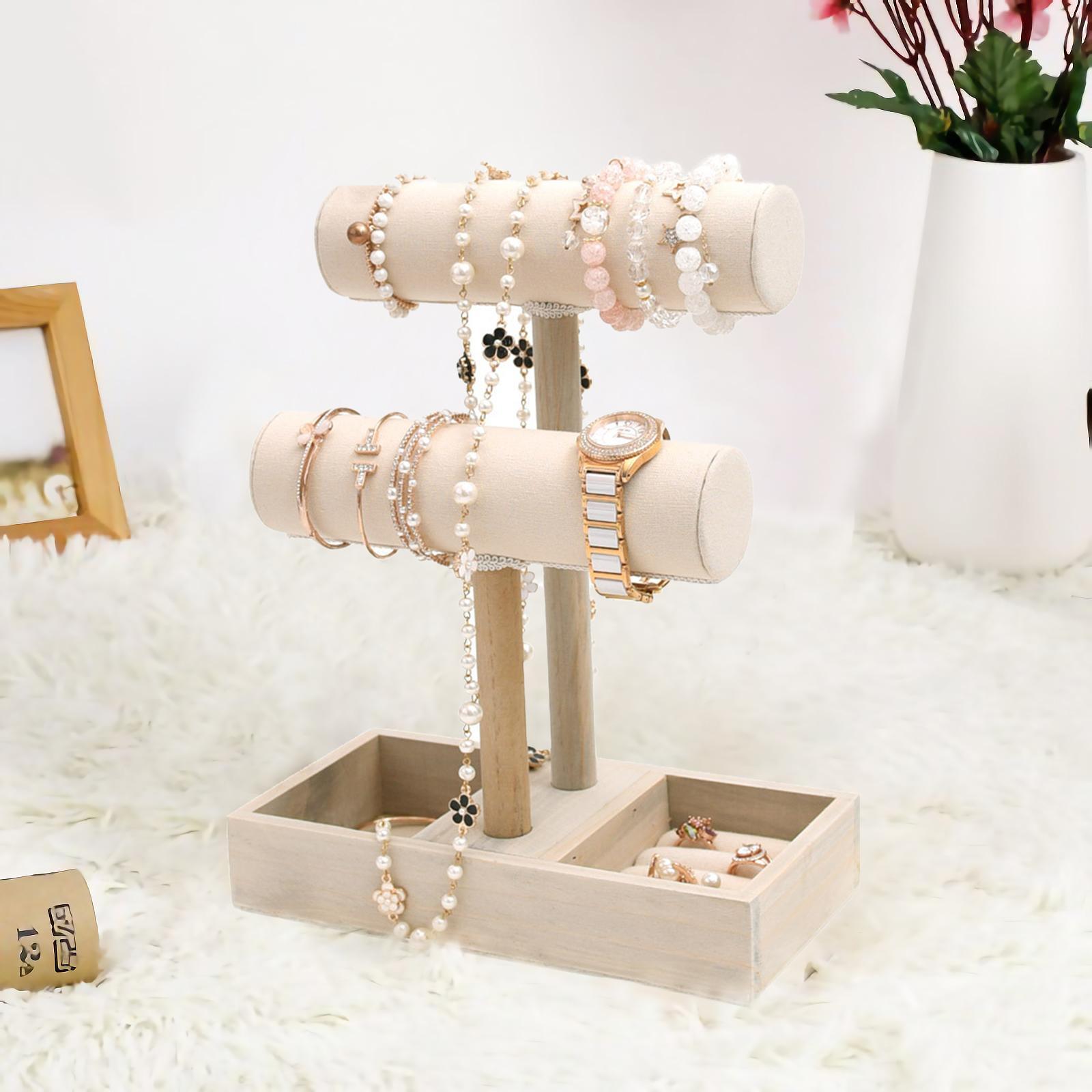 2 Tier  Bracelet Jewelry Stand Display With Basic Jewelry Holder Tay