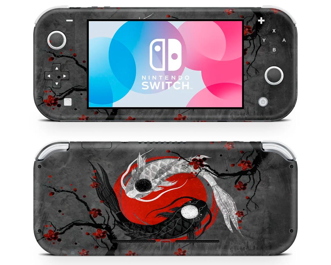 Skin decal dán Nintendo Switch Lite mẫu Rose Koi (dễ dán, đã cắt sẵn)