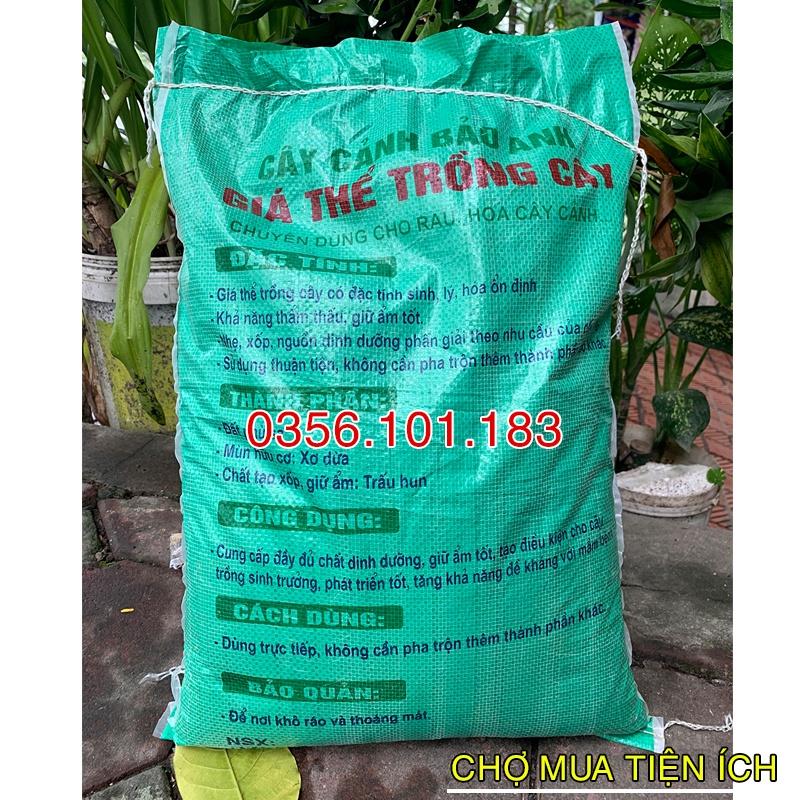Combo 3 bao Đất Hữu Cơ Trồng Rau tặng Hạt Giống rau Cải