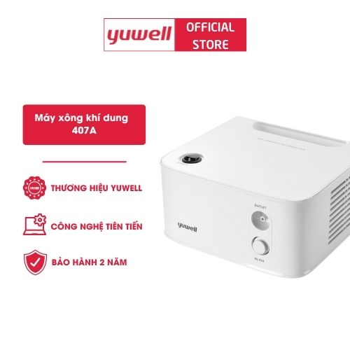 Máy xông khí dung Yuwell 407A - Xông mũi họng cho trẻ em và người lớn.