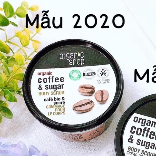 Tẩy Tế Bào Chết Toàn Thân Organic Shop Organic Coffee &amp;amp; Sugar Body Scrub 250ml (Hương Cafe)