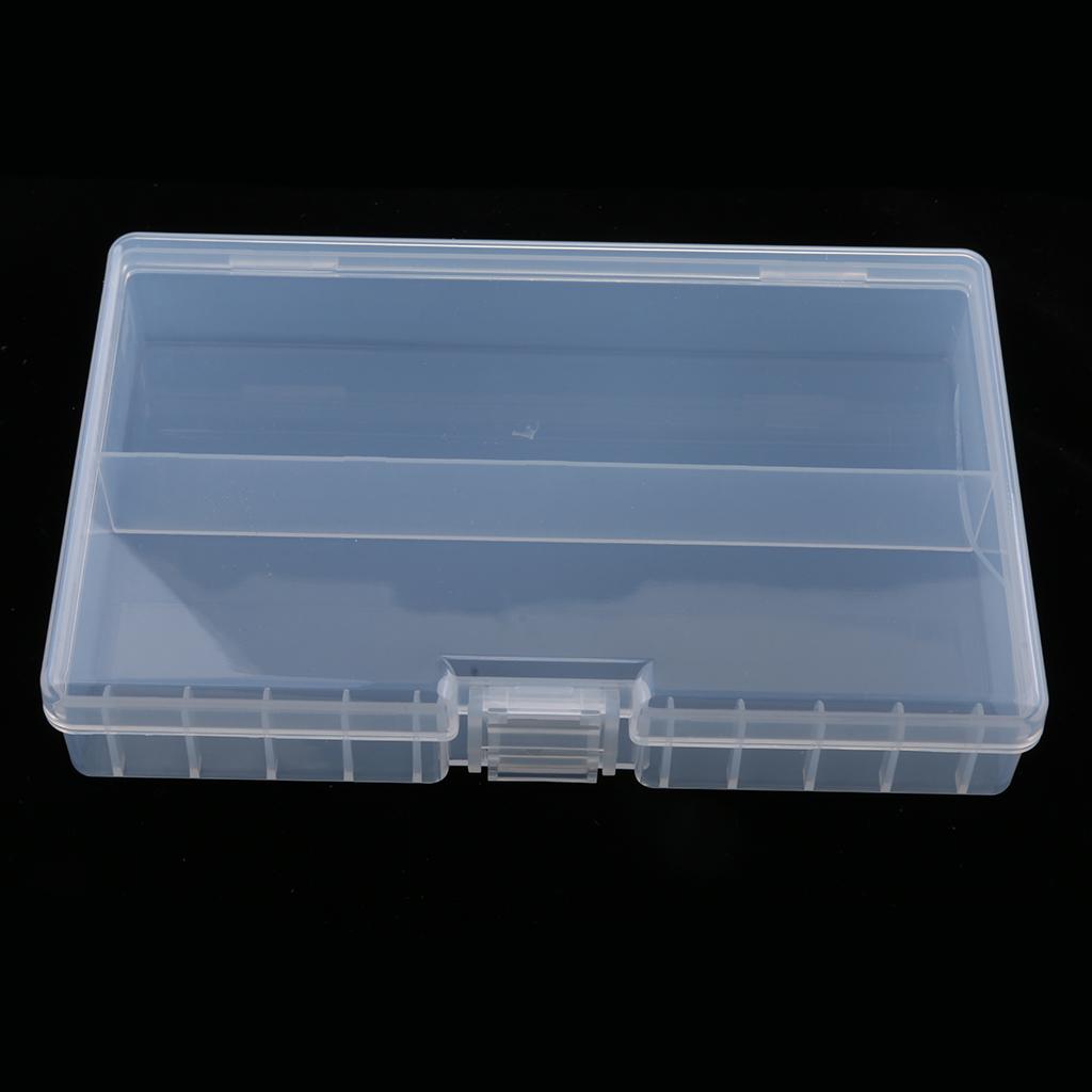 48 AA Battery Storage Box Battery Storage Case Plastic Battery Holder Clear