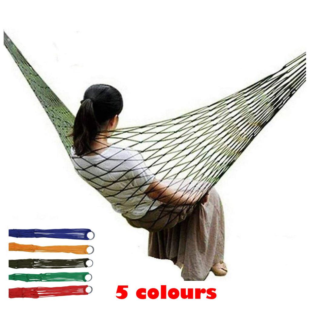Võng Cho Cắm Trại Du Lịch Di Động Nylon Võng Ngủ Treo Ghế Lưới Thoải Mái Dây Võng Dropshipping