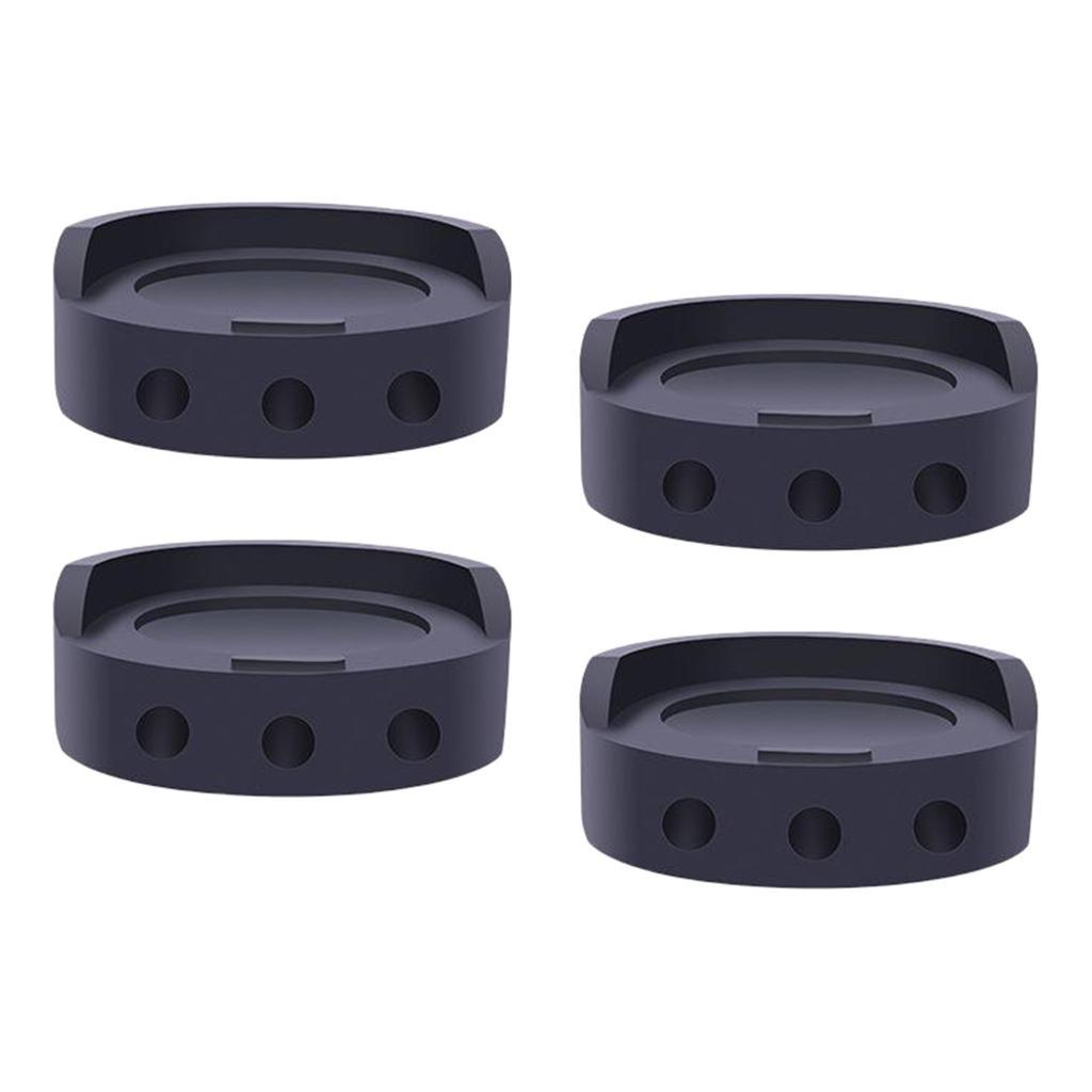 4pcs Black Anti Vibration Pads Prevent Moving for Washer Dryer Appliance