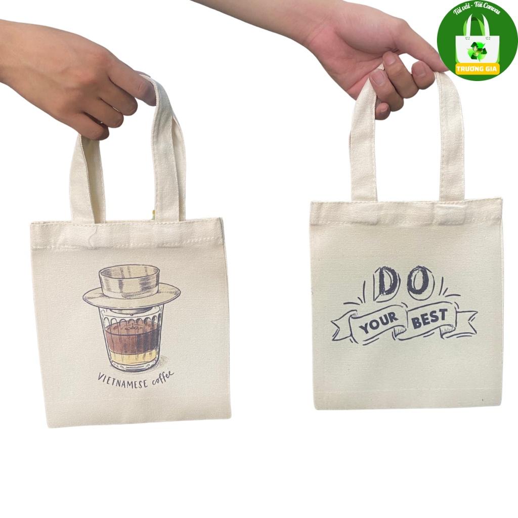 TúI tote canvas Be in hình Summer không khóa kéo 26cmx33cm Trương Gia Túi Vải - Túi Canvas