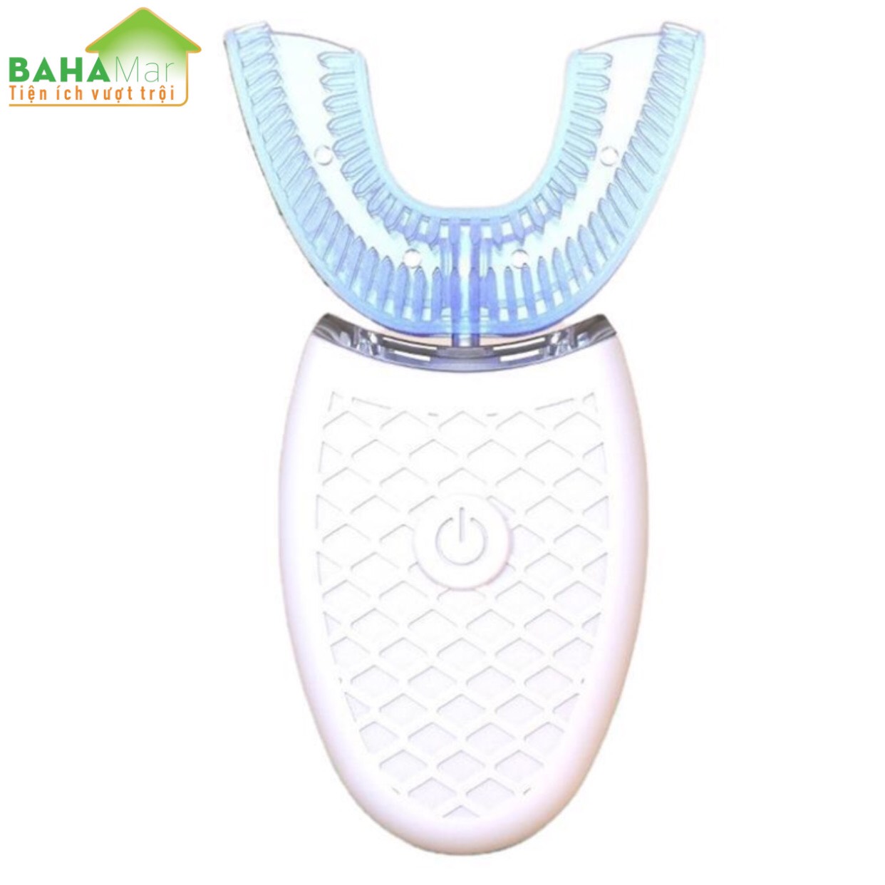 BÀN CHẢI ĐÁNH RĂNG ĐIỆN TỰ ĐỘNG CHỮ U 360 ĐỘ CÓ ÁNH SÁNG XANH KHỬ TRÙNG BAHAMAR làm cho việc đánh răng trở nên dễ dàng và sạch sẽ toàn bộ mặt trước