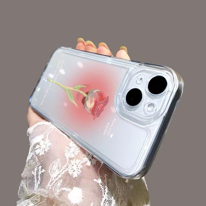 Ốp lưng Iphone chống sốc hoa hồng màu gradient dành cho Iphone 11 / Phone 11 Pro / Iphone 11 Pro Max / Iphone 12 / Iphone 12 Pro / Iphone 12 Pro Max / Iphone 13 / Iphone 13 Pro / IPhone 13 Pro Max / Iphone 14/ Iphone 14 Pro / Iphone 14 Pro Max