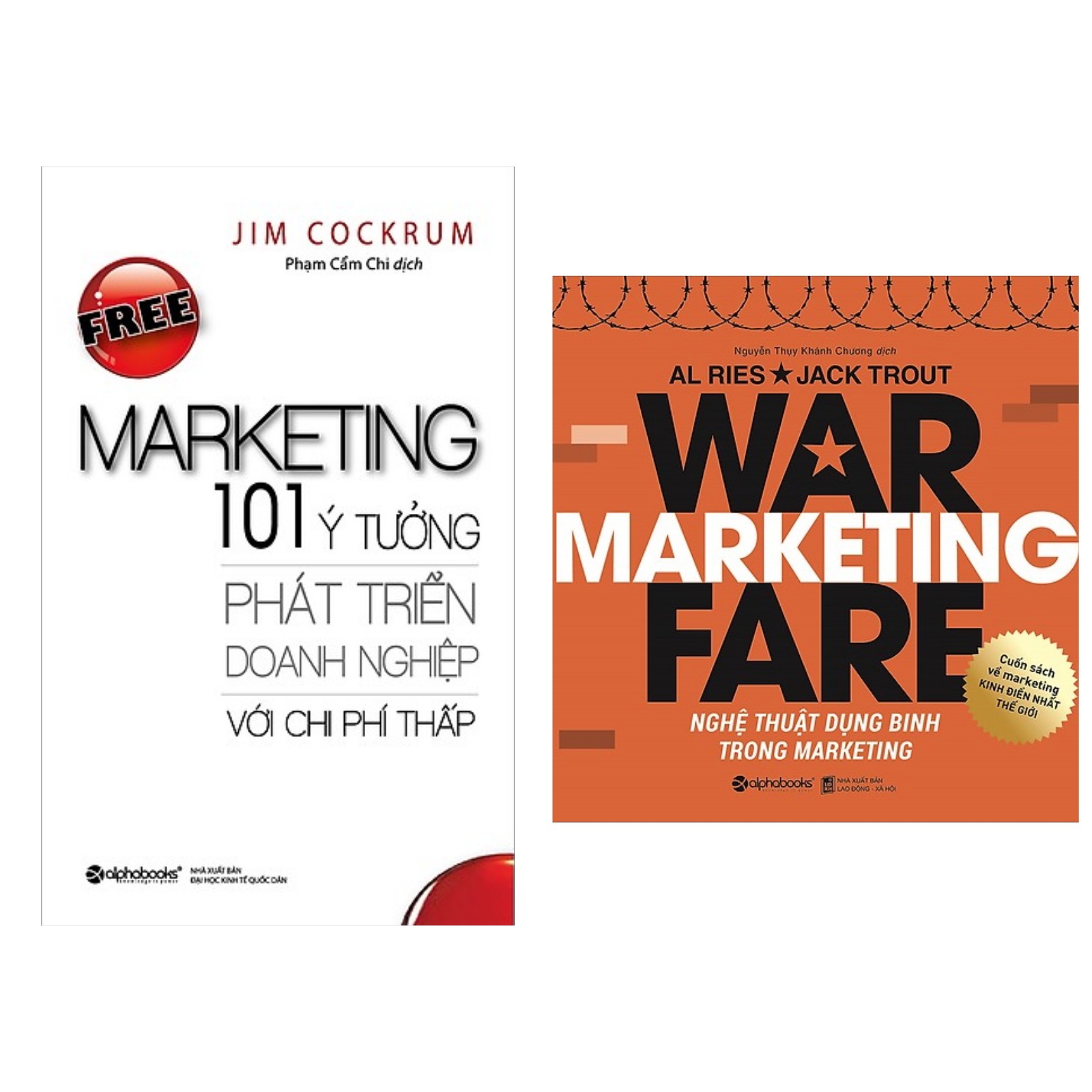 Combo 2 cuốn sách martketing bán hàng hay nhất: Free Marketing – 101 Ý Tưởng Phát Triển Doanh Nghiệp Với Chi Phí Thấp + Nghệ Thuật Dụng Binh Trong Marketing