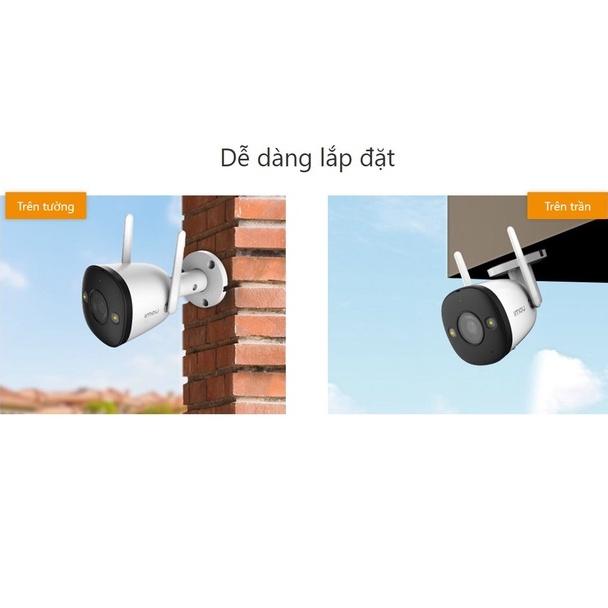 Camera ngoài trời Imou Bullet 2 ipc-f22fep độ phân giải 2MP, chống nước IP67, quay có màu ban đêm, cảnh báo chuyển động - Hàng Chính Hãng