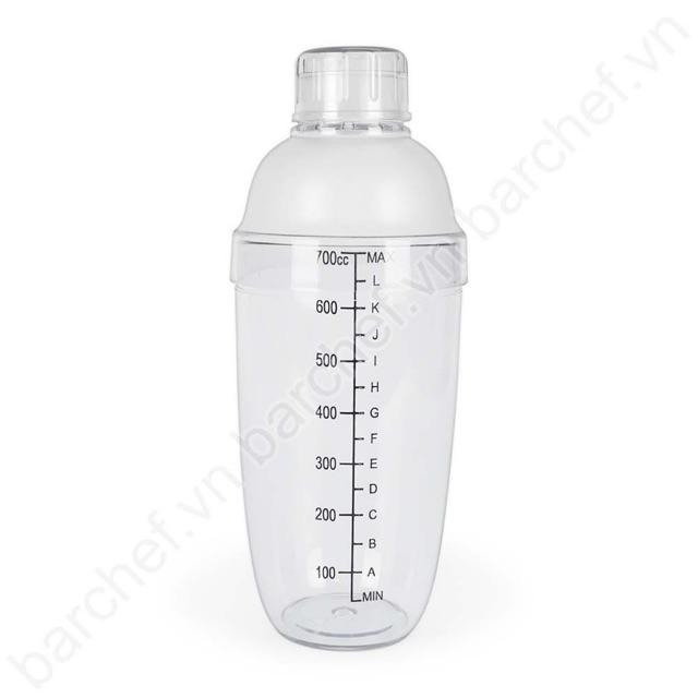 Bình Lắc Pha Chế Hồng Trà Trà Sữa 700ml Vạch In Đen