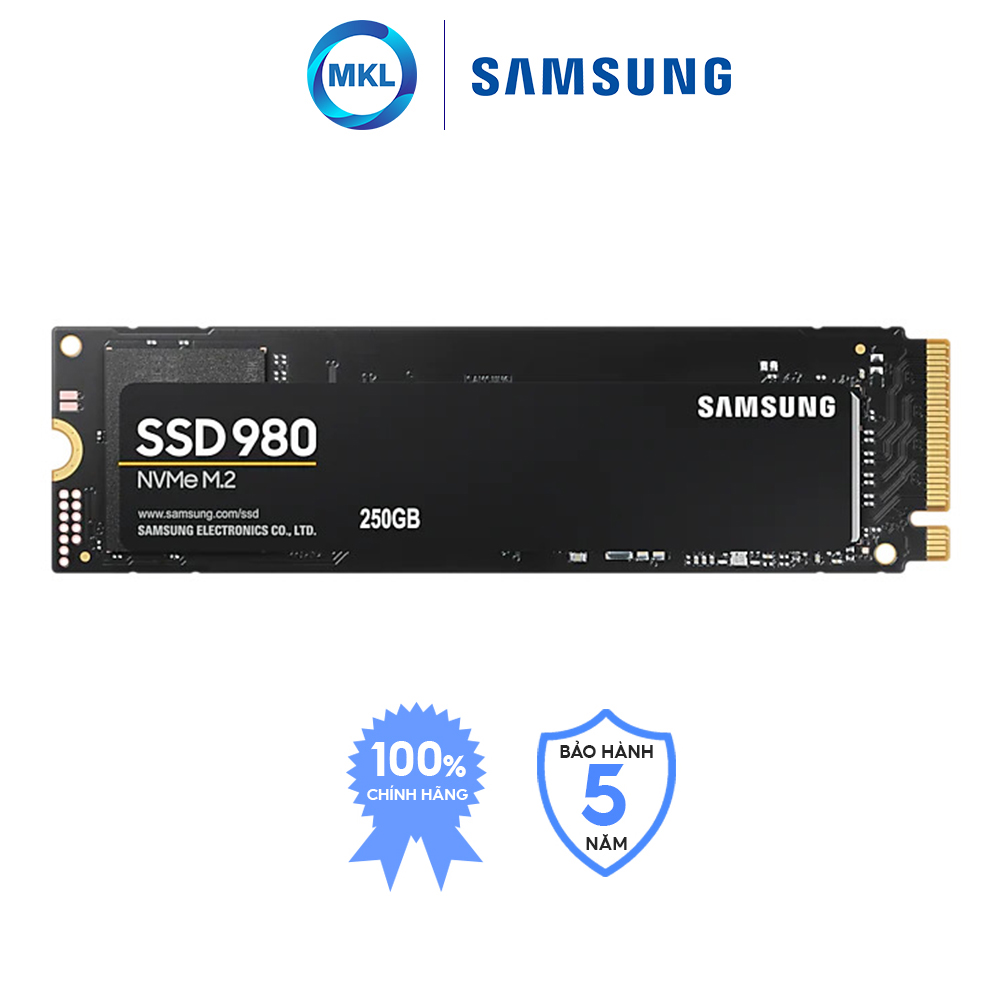 Ổ cứng SSD Samsung 980 M.2 PCIe NVMe 2280 3.0 Tốc Độ Tối Đa 3500MB/s Dung Lượng 250GB/ 500GB/ 1TB chính hãng