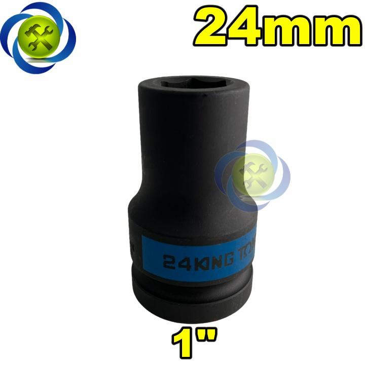 Tuýp 24mm 1 inch Kingtony 843524M loại dài 6 cạnh màu đen
