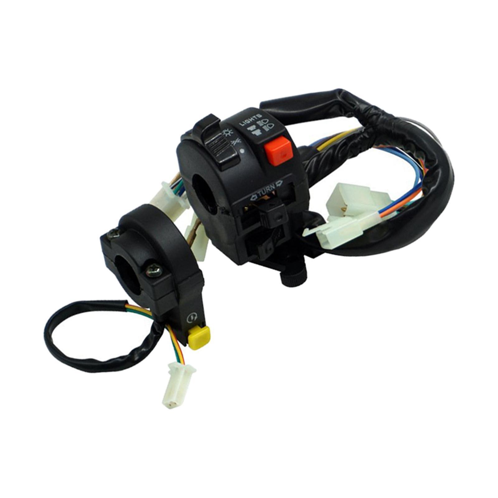 2 Pieces Handlebar Control Switch for Beam Start Stop Switch