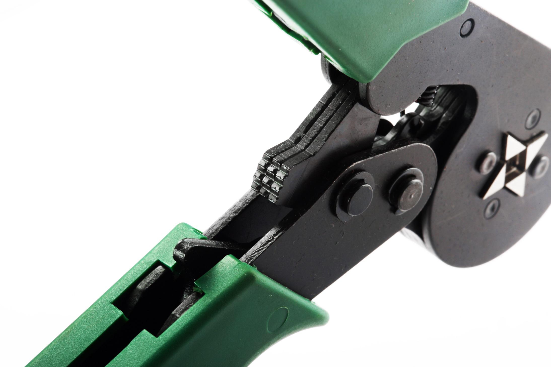 Kìm bấm cos đầu vuông 180mm  91118 tự điều chỉnh kiểu Châu Âu