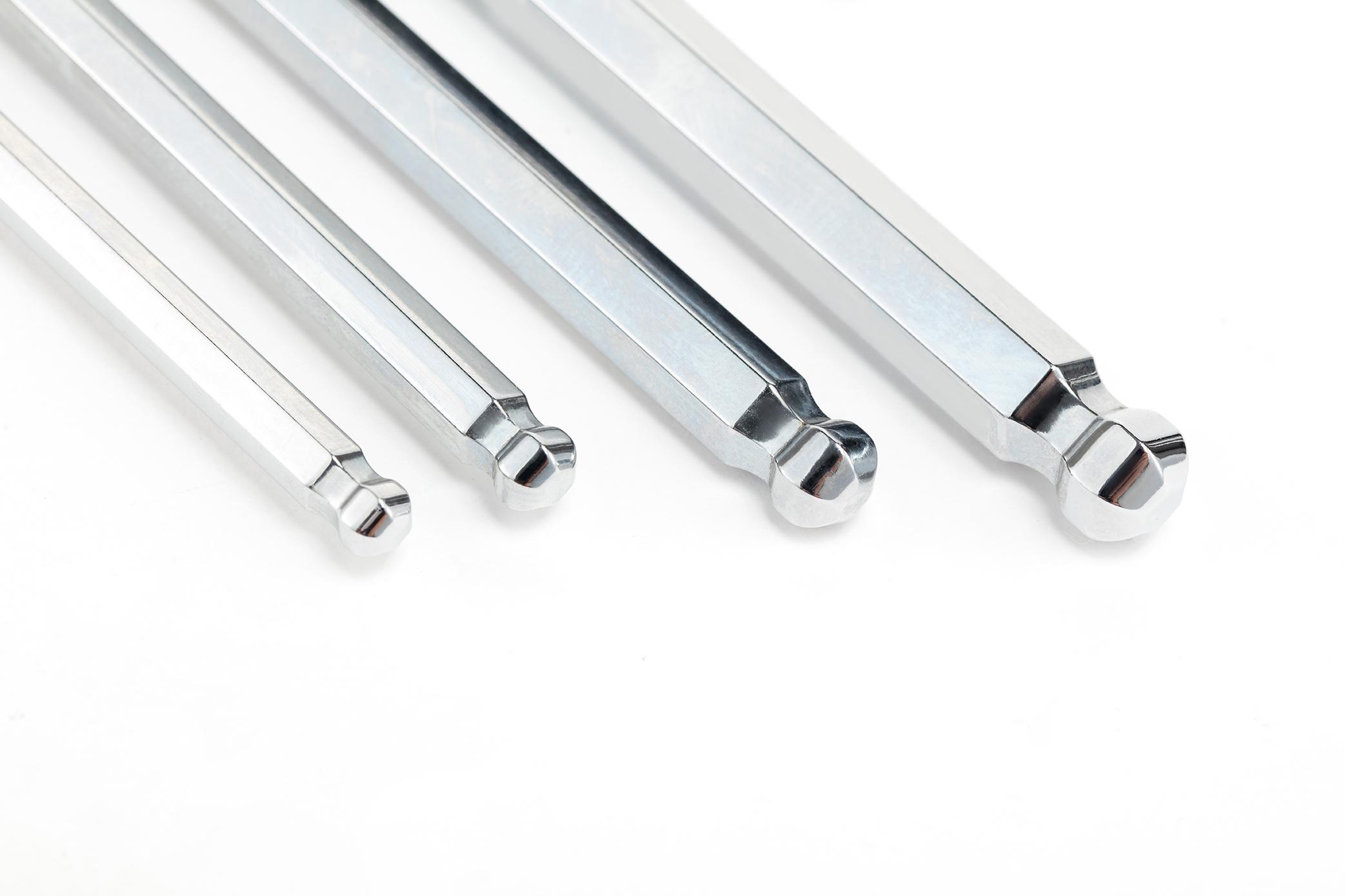 Bộ lục giác đầu bi 12 cái tay dài SATA 09102 hệ inch