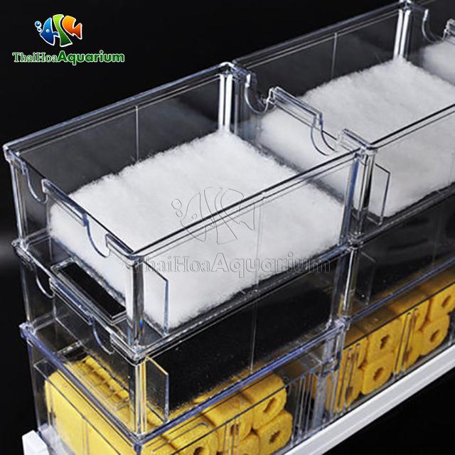 Máng Lọc Tràn Trên 3 Tầng Cho Bể Cá Cảnh