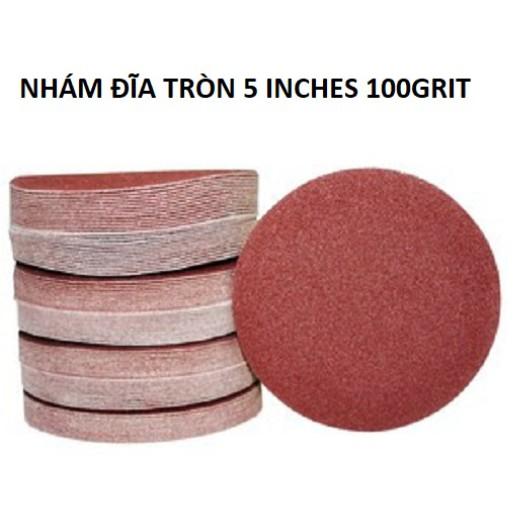 Bộ 10 Tờ Nhám Đĩa Tròn 5 Inches ( 125 mm ) 80 Grit ( Taiwan ) - Trường Thịnh Sài Gòn