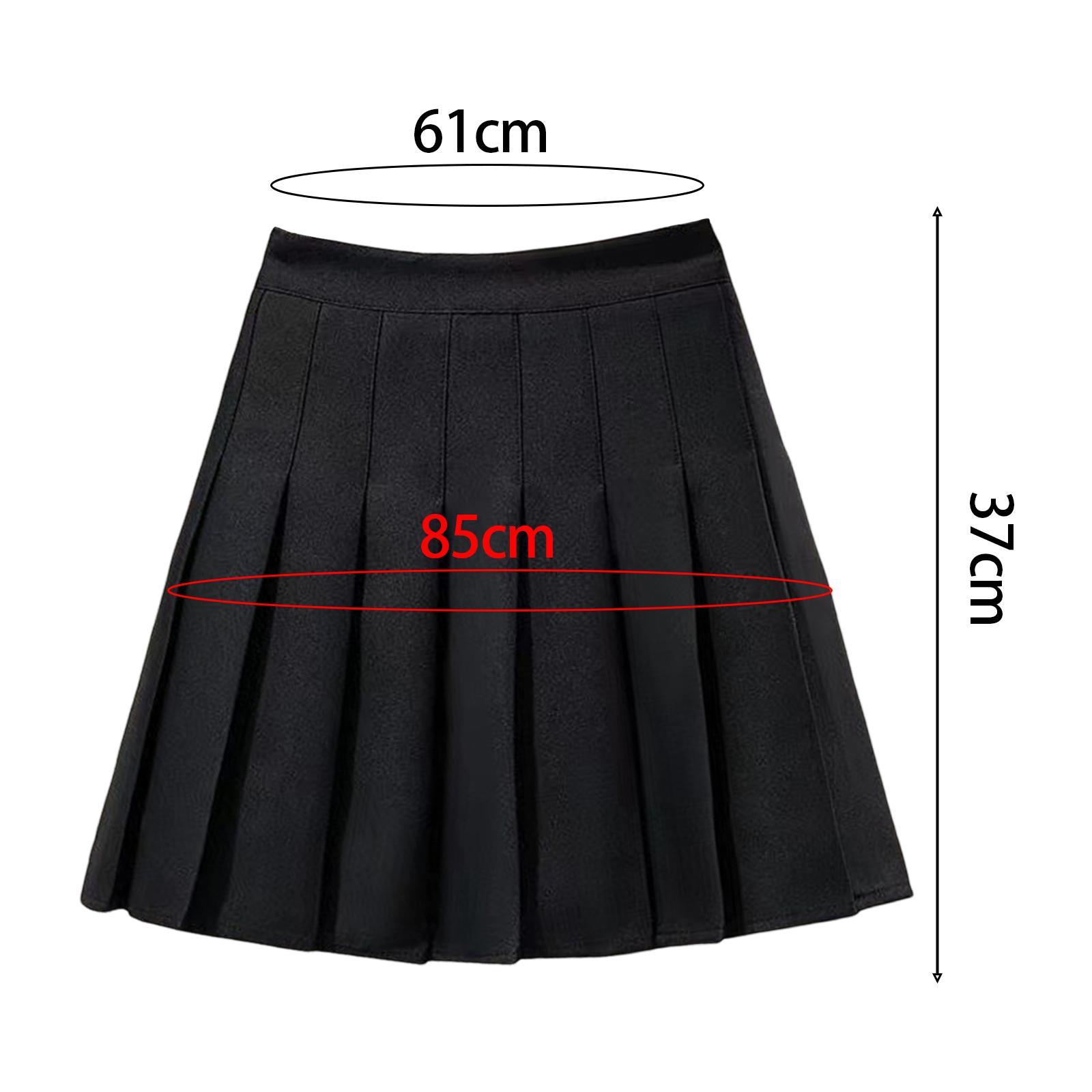 Women's Pleated Skirt, High Waisted A Line Skirt with Shorts, School Uniform Skirts, Comfortable Casual Mini Skirt Tennis Skirts for Golf