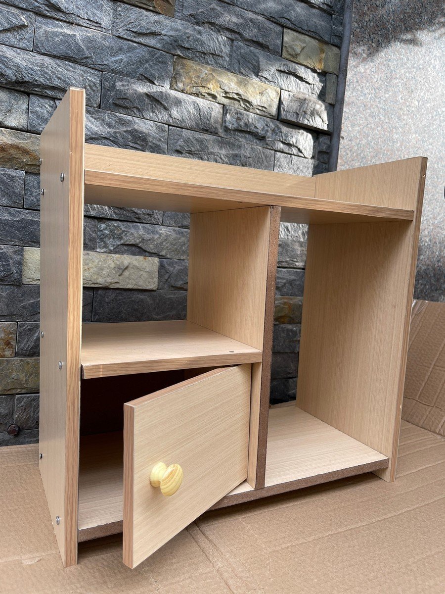 Tủ Để Đầu Giường Bằng Gỗ 1 Ngăn Mở 40x25x40Cm