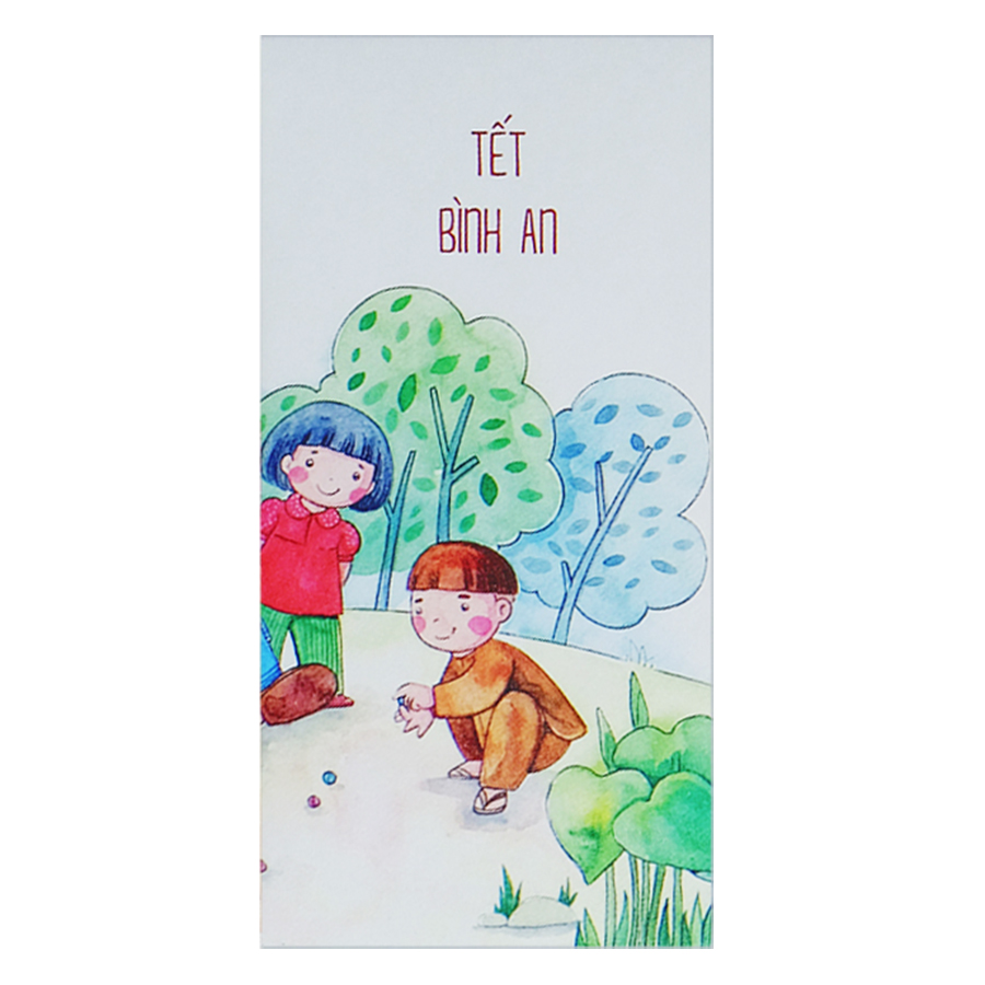 Xấp Bao Lì Xì &quot;12 Vé Về Tuổi Thơ&quot; (6 Cái / Xấp) - Mẫu Ngẫu Nhiên