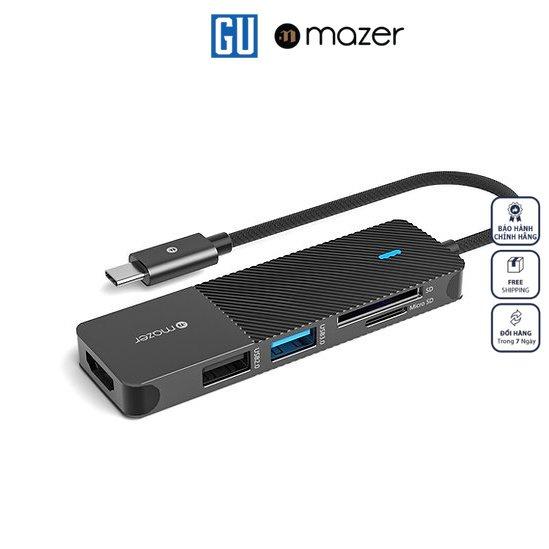 Cổng Chuyển Đổi Mazer Multimedia Pro Hub 4/6/7/8-in-1 dành cho Hàng Chính Hãng