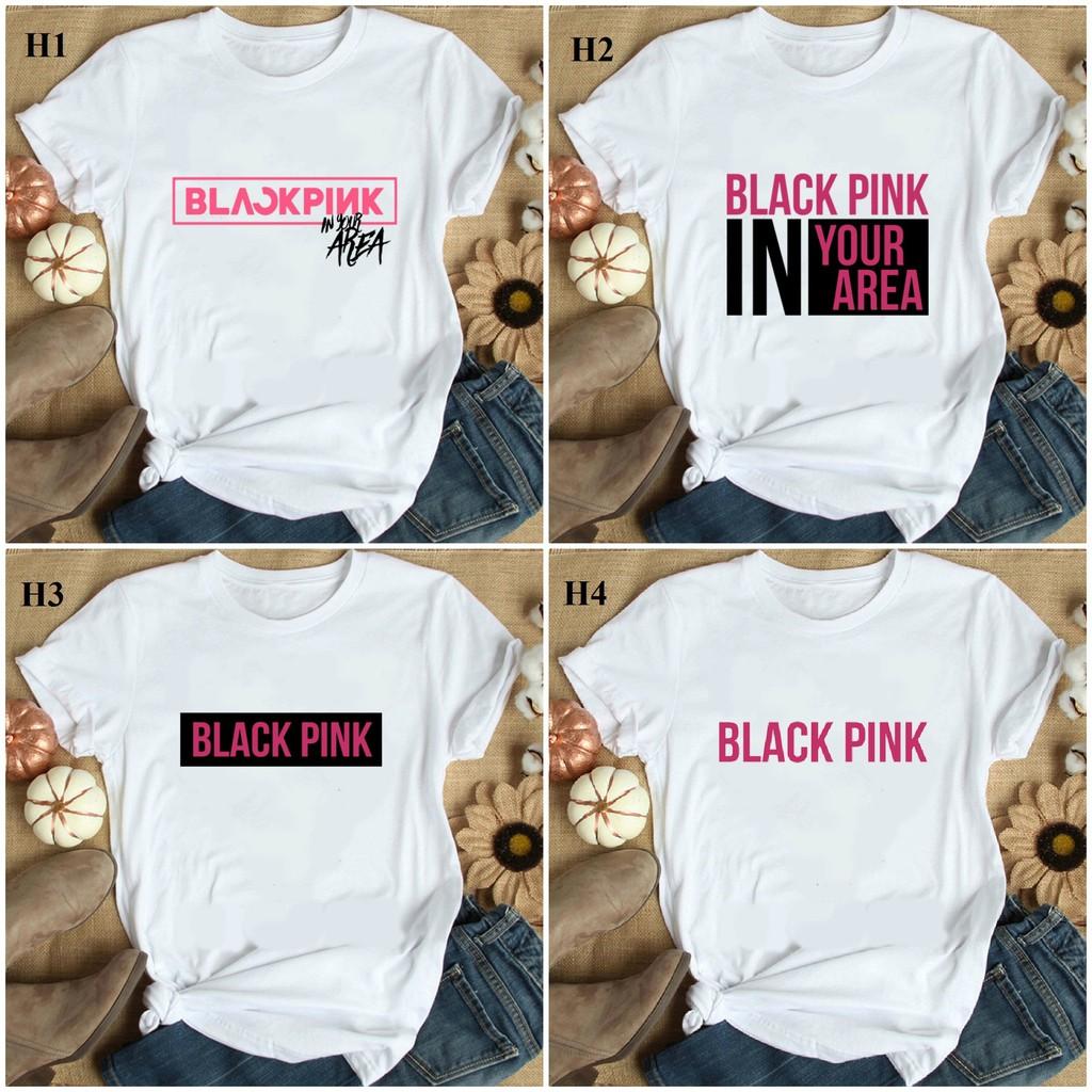Áo phông in Logo BlackPink Áo thun kpop BlackPink nam và nữ