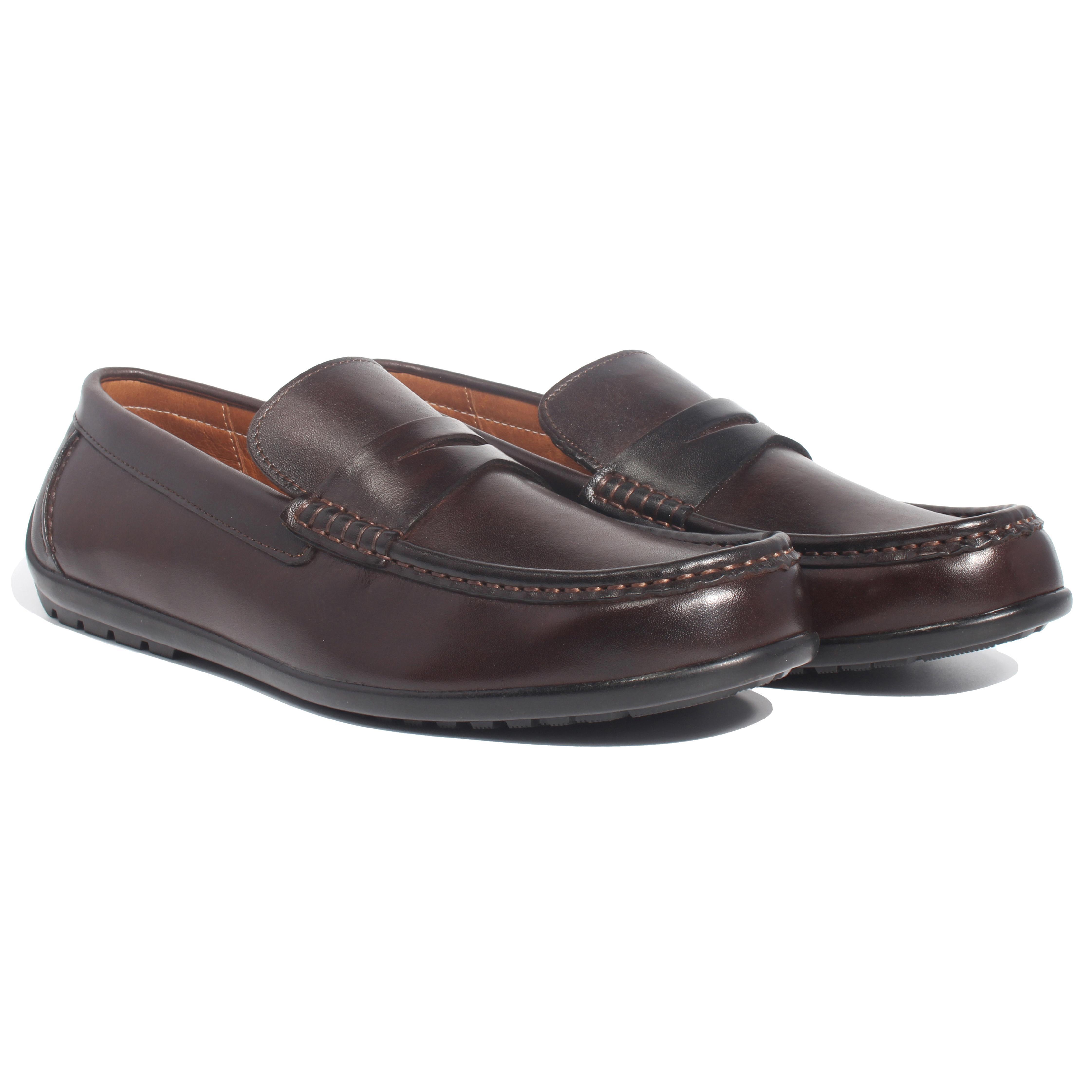 Giày Lười Nam Banuli Casual Slip-On Shoes MOCA6 (Da Veg Itali Mềm Dẻo, Đế Siêu Nhẹ, Chống Trượt, Bảo Hành Trọn Đời)