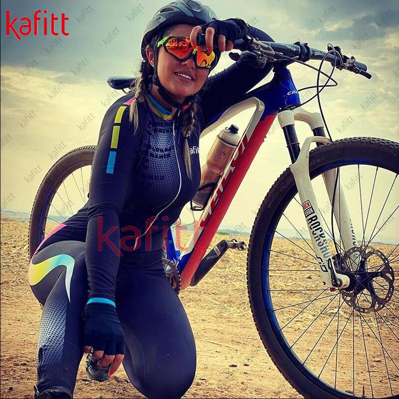 Bộ quần dài tay dài tay Trang phục đạp xe 2023 Bộ đồ đạp xe ngoài trời mới của phụ nữ Color: kafitt20-1040 Size: XXS