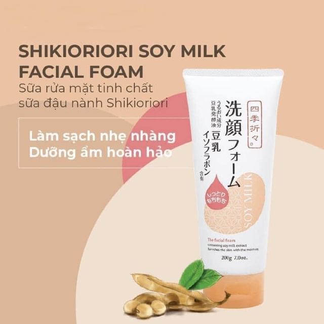 Sữa rửa mặt shikioriori soy milk