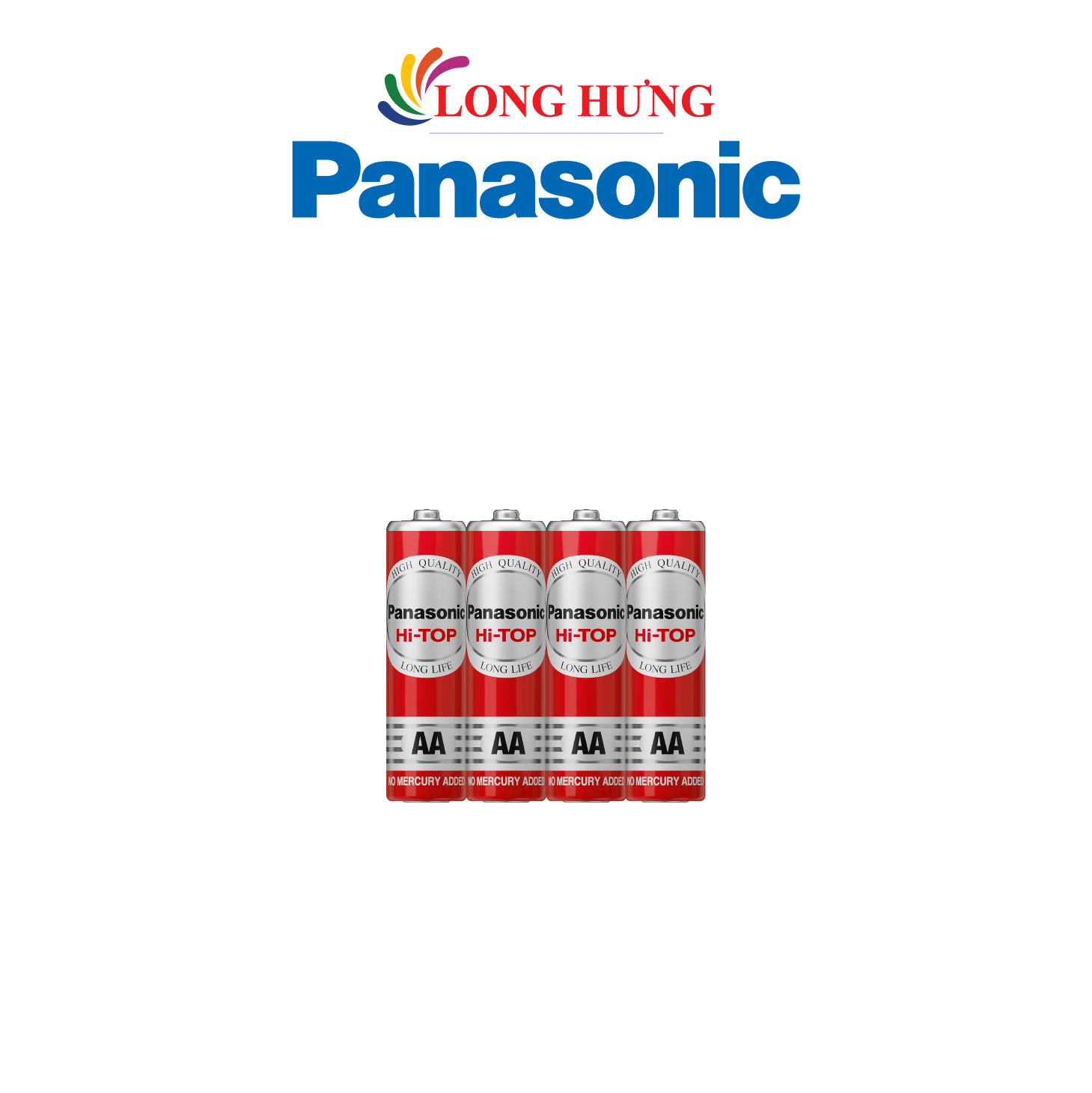 Vỉ Pin than đỏ Panasonic AA R6DT/4S-V (4 viên/20 viên) - Hàng chính hãng