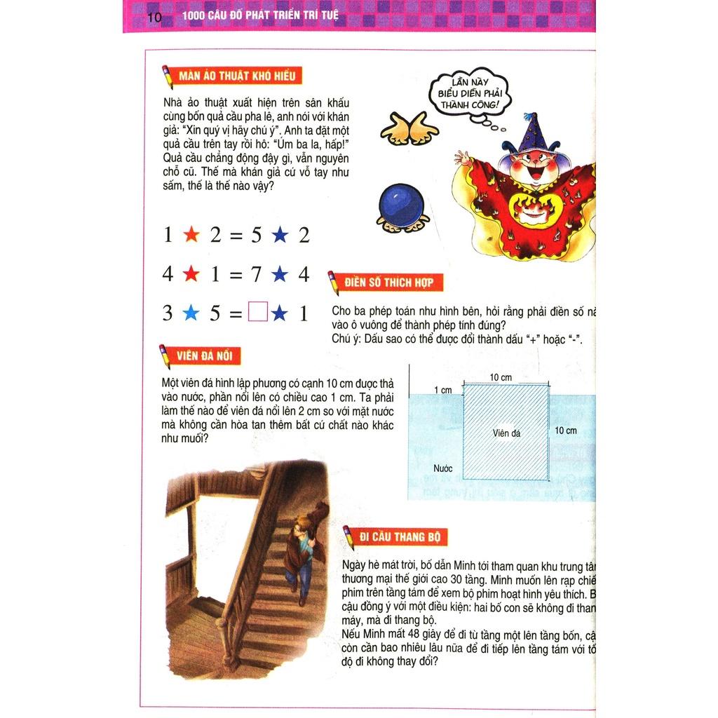 Sách - Combo 1000 Câu Đố Phát Triển Trí Tuệ - Kim Đồng