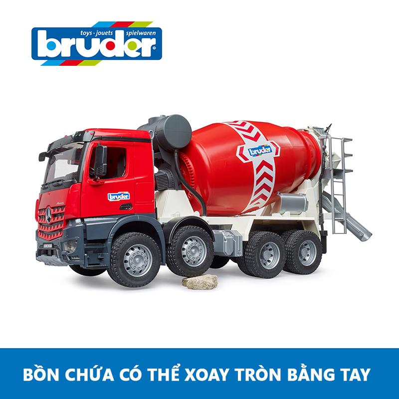 Đồ Chơi Mô Hình Tỷ Lệ 1:16 Xe Trộn Xi Măng Mb Arocs Bruder Bru03655