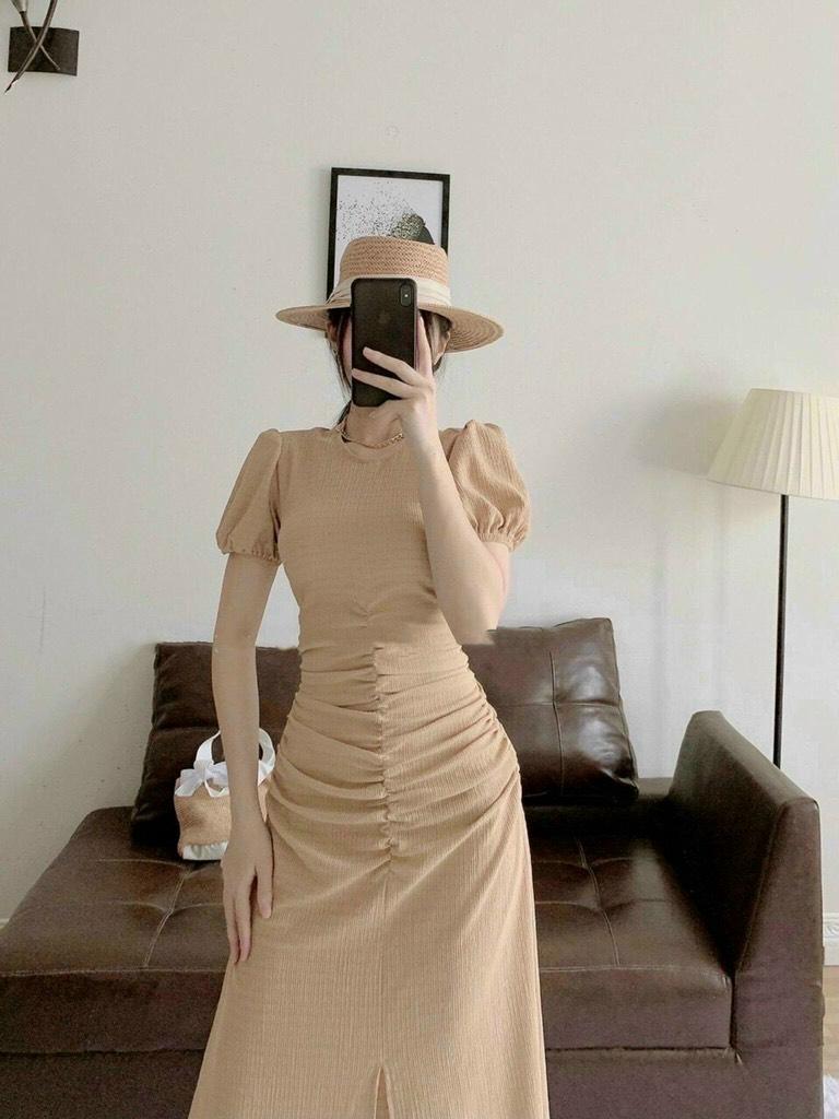 ĐẦM MIDI NHÍU THÂN XẺ TÀ 10694