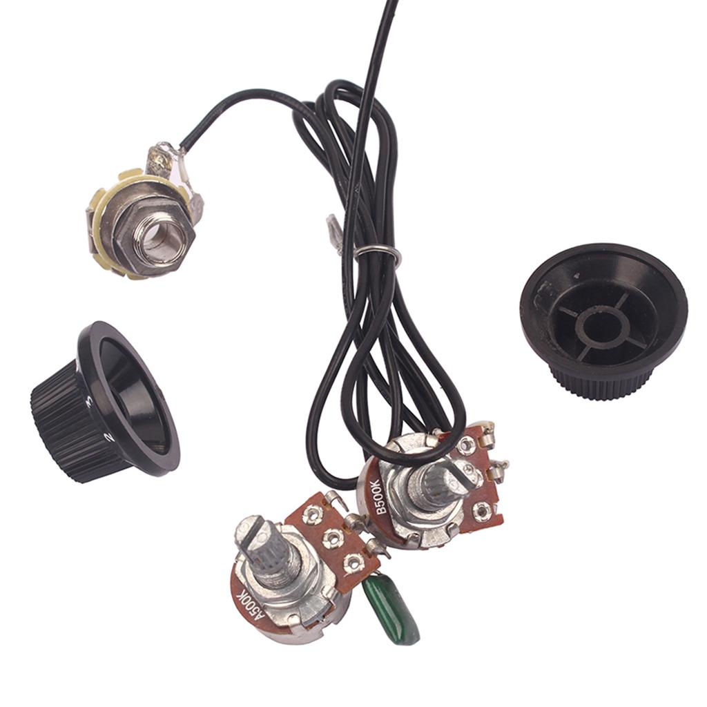Sunnimix 4 Dây Đàn Guitar Bán Tông Điều Khiển Âm Lượng W/Màu Nút Âm Lượng Cho Đàn Ukulele
