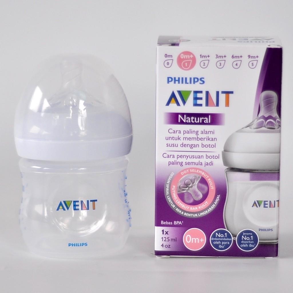 Bình sữa Philips Avent Natural 60ml / 125ml / 260ml / 330ml bằng nhựa PP, không có BPA