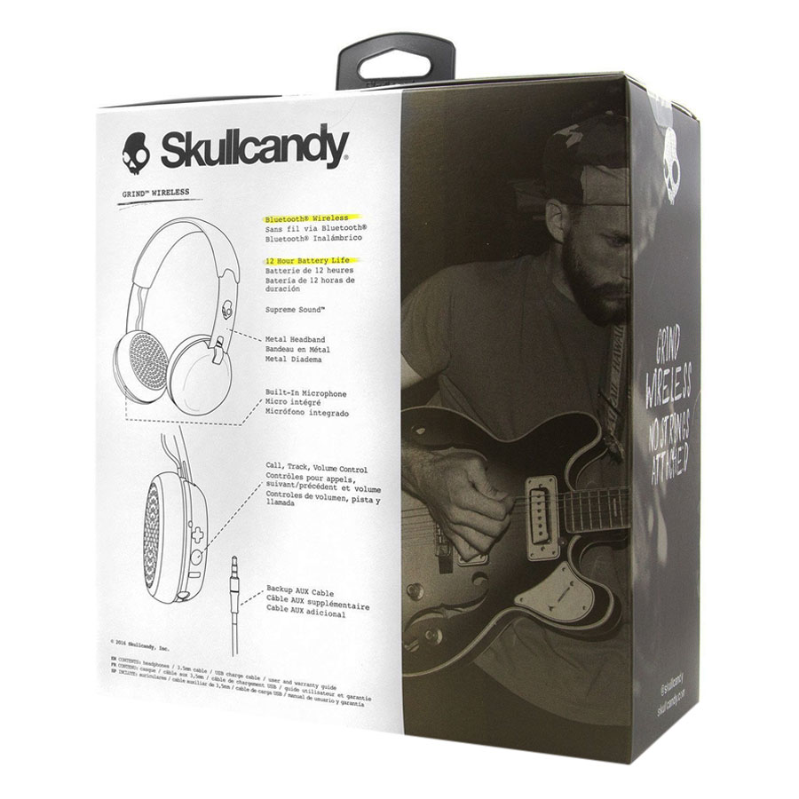 Tai Nghe Chụp Tai Skullcandy Headphone Grind Wireless - Hàng Chính Hãng