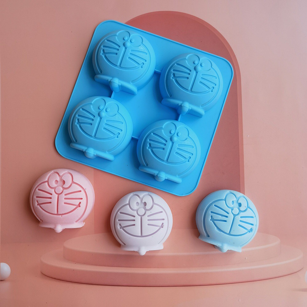 Khuôn silicon mèo doremon