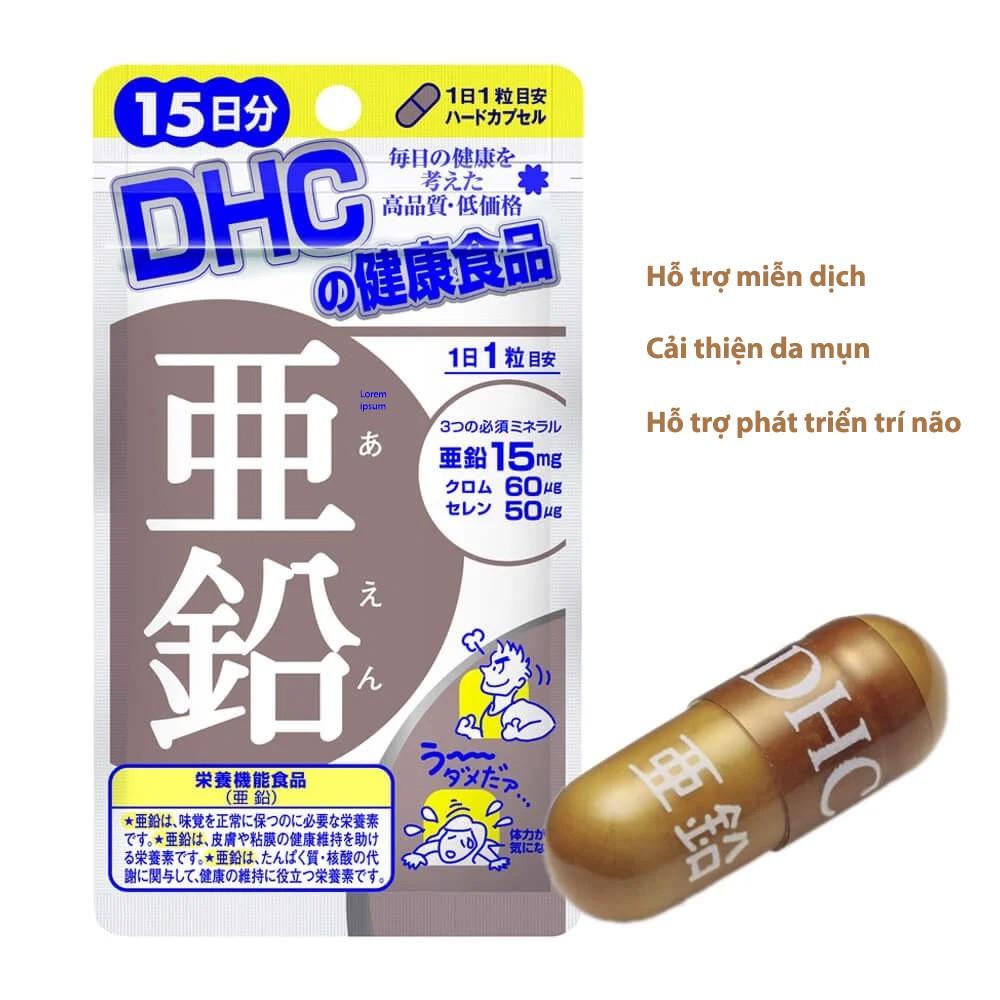 Combo Viên uống DHC Giảm Mụn - Nóng Trong 15 Ngày