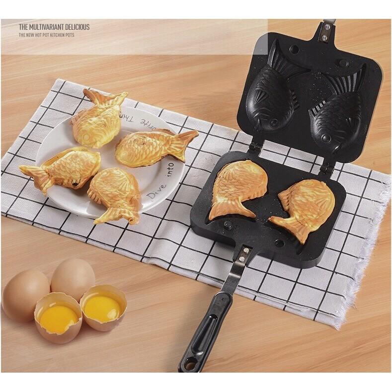 Khuôn bánh cá taiyaki 2 con