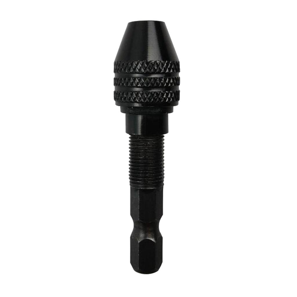0.3-3.2mm Keyless Drill Chuck Conversion Tool 1/4inch Hex Shank Quick Change