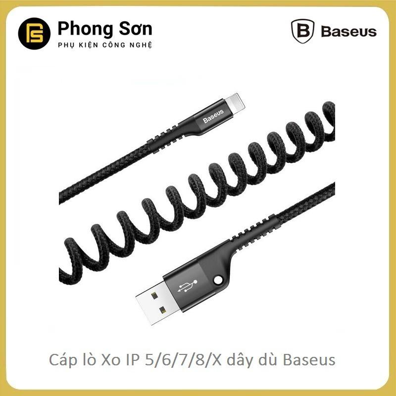 Cáp sạc nhanh sợi Carbon siêu bền , kéo giãn Fish eye Baseus Hàng Chính Hãng