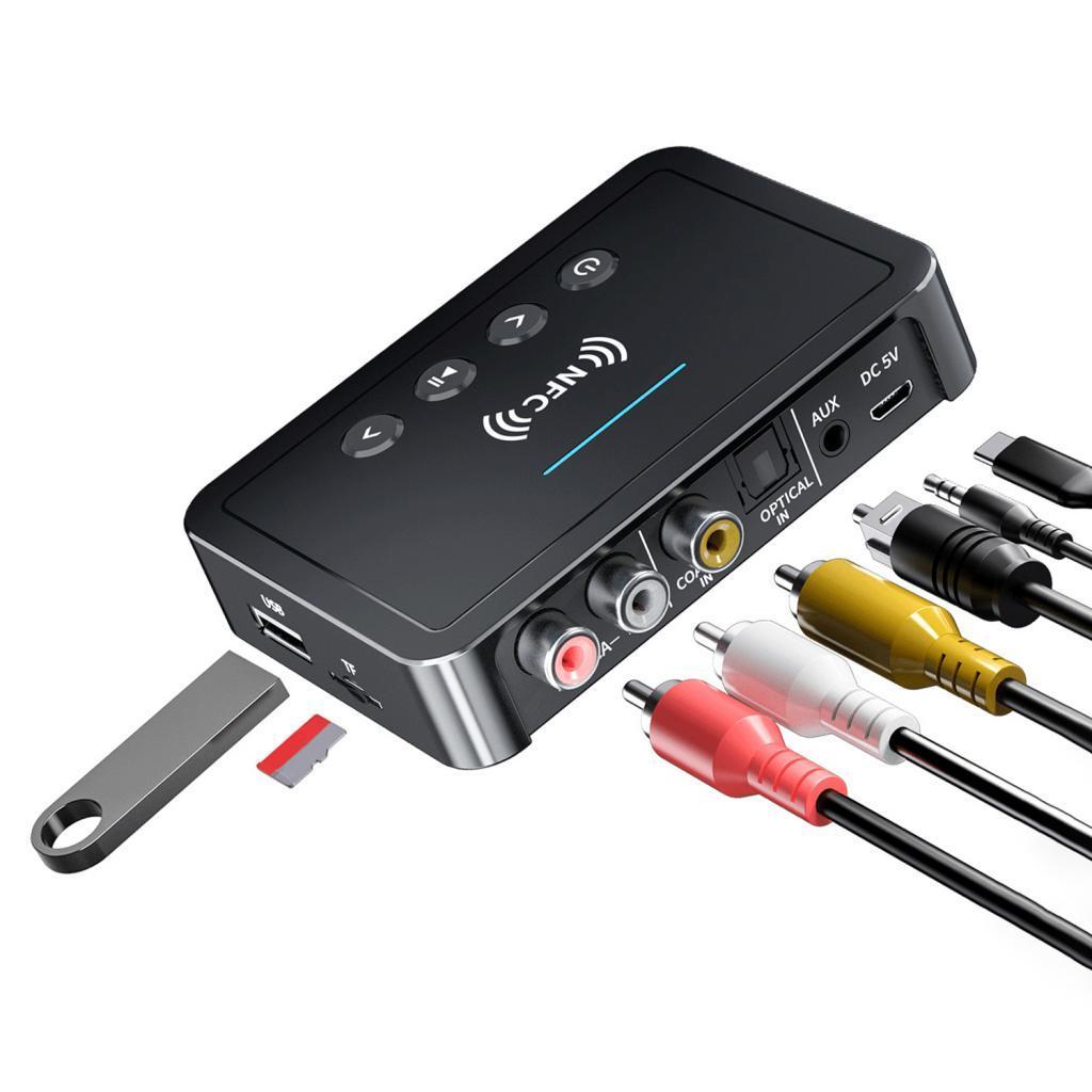 Bluetooth Receiver Adapter 3.5mm AUX Headphones PC TV